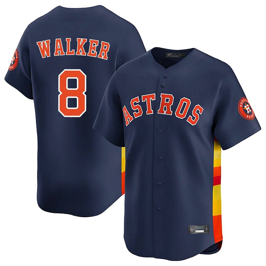 Houston Astros #8 Christian Walker Player Navy CONTON Home Limited Stitched Jerseys