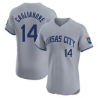 Kansas City Royals #14 Jac Caglianone Player Gray CONTON Limited Elite Home Stitched Jerseys