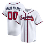 Custom Atlanta Braves White CONTON Home Limited Jersey