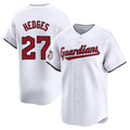 Cleveland Guardians #27 Austin Hedges Player White CONTON Limited Home Stitched Jerseys