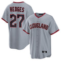 Cleveland Guardians #27 Austin Hedges Player Gray CONTON Home Game Stitched Jerseys