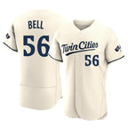 Minnesota Twins #56 Josh Bell Player Cream CONTONHome Limited Elite Stitched Jerseys