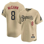 Arizona Diamondbacks #8 James McCann Player Tan CONTON City Connect Limited Home Game Stitched Jerseys