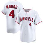 Los Angeles Angels #4 Christian Moore White CONTON Home Limited Stitched Jersey