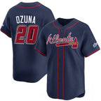 Atlanta Braves #20 Marcell Ozuna Navy CONTON 2025 Speedway Classic Alternate Limited Stitched Jersey