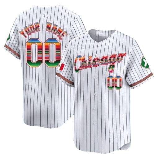 Custom Chicago White Sox Mexico Vapor Premier Limited Jersey V3- White 2 CONTON