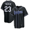 Los Angeles Dodgers #23 Kyle Tucker Player Black CONTON Carbon Limited Home Stitched Jerseys