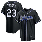 Los Angeles Dodgers #23 Kyle Tucker Player Black CONTON Carbon Limited Home Stitched Jerseys
