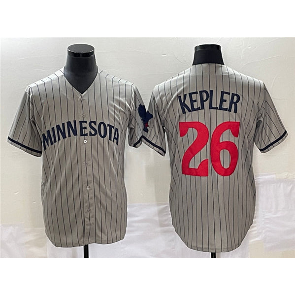 Minnesota Twins #26 Max Kepler Gray CONTON Cool Base Stitched Jersey