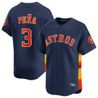 Houston Astros #3 Jeremy Pena Player Navy CONTON Home Limited Stitched Jerseys