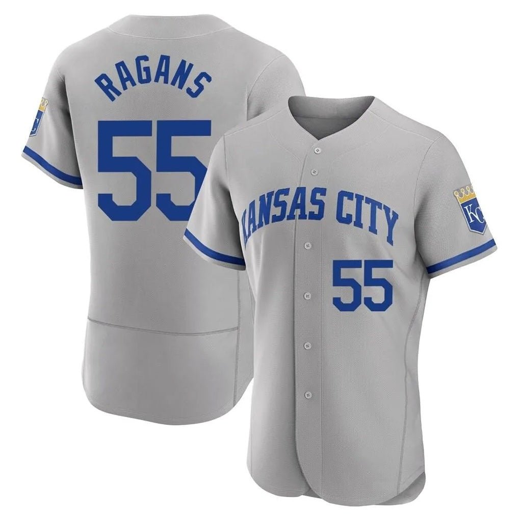 Kansas City Royals #55 Cole Ragans Player Gray CONTON Limited Elite Home Game Stitched Jerseys