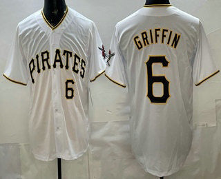 Pittsburgh Pirates #6 Konnor Griffin White CONTON Limited Jersey