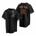 Custom Arizona Diamondbacks Active Player Black CONTON 2023 World Series Cool Base Stitched Jersey