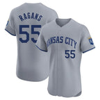 Kansas City Royals #55 Cole Ragans Player Gray CONTON Limited Elite Home Stitched Jerseys