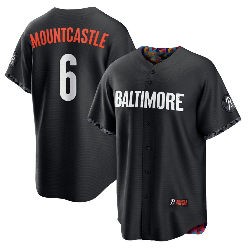Baltimore Orioles #6 Ryan Mountcastle Black CONTON City Connect Replica Player Jersey