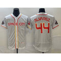 Houston Astros #44 Yordan Alvarez Number White CONTON 2023 City Connect Flex Base Stitched Jersey
