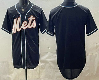 New York Mets Blank 2026 Black CONTON Fashion Cool Base Jersey