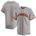 San Francisco Giants Blank Gray CONTON Away Limited Stitched Jersey