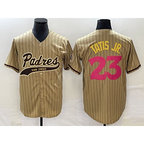 San Diego Padres #23 Fernando Tatis Jr Tan CONTON NEW 2023 City Connect Cool Base Stitched Jersey 2