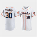 Houston Astros #30 Kyle Tucker White CONTON 60th Anniversary Flex Base Stitched Jersey