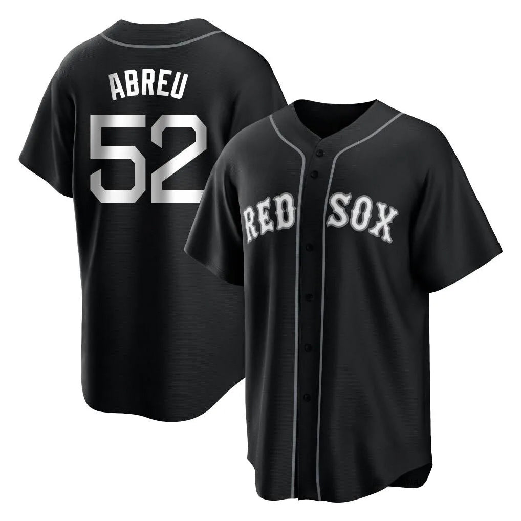 Boston Red Sox #52 Wilyer Abreu Player Black CONTON Home Game Stitched Jerseys