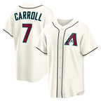 Arizona Diamondbacks #7 Corbin Carroll Cream CONTON Home Replica Jersey