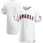 Los Angeles Angels White CONTON Home Authentic Team Jersey