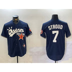 Houston Astros #7 CJ Stroud Navy CONTON Cactus Jack Vapor Premier Stitched Jersey