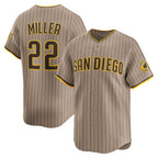 San Diego Padres #22 Mason Miller Khaki CONTON Alternate Limited Player Jersey