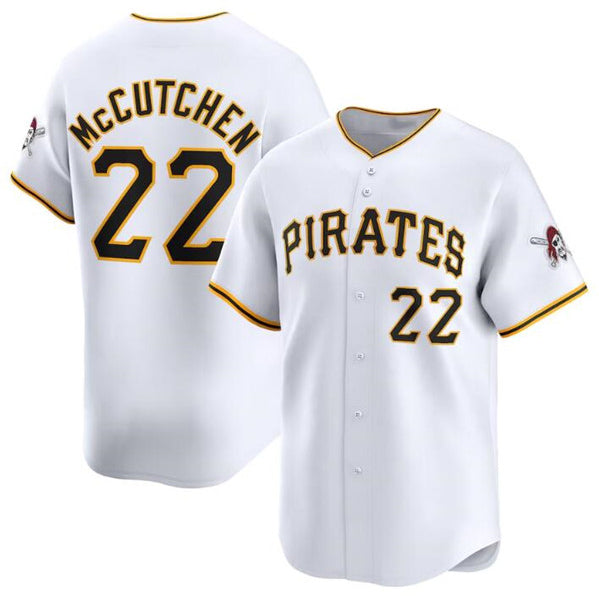 Pittsburgh Pirates #22 Andrew McCutchen White CONTON Home Limited Stitched Jersey