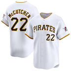Pittsburgh Pirates #22 Andrew McCutchen White CONTON Home Limited Stitched Jersey