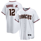 Arizona Diamondbacks #12 Lourdes Gurriel Jr Player White CONTON Home Game Stitched Jerseys