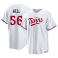 Minnesota Twins #56 Josh Bell Player White CONTONHome Game Stitched Jerseys