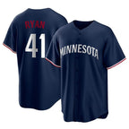 Minnesota Twins #41 Joe Ryan Player Navy CONTONReplica Alternate Home Stitched Jerseys