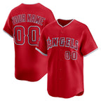 Custom Los Angeles Angels Red CONTON Alternate Limited Jersey