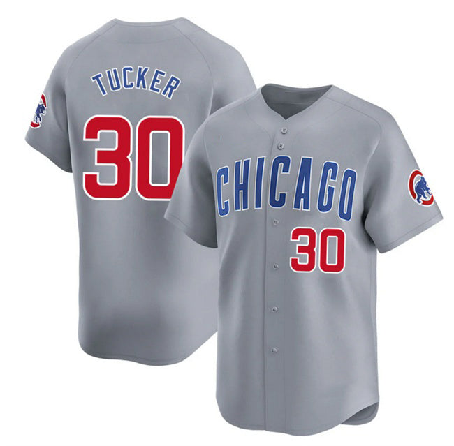 Chicago Cubs #30 Kyle Tucker Grey CONTON 2025 Limited Stitched Jersey