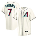Arizona Diamondbacks #7 Corbin Carroll Player Cream CONTON Home Game Stitched Jerseys