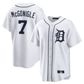Detroit Tigers #7 Kevin McGonigle Player White CONTON Home Game Stitched Jerseys