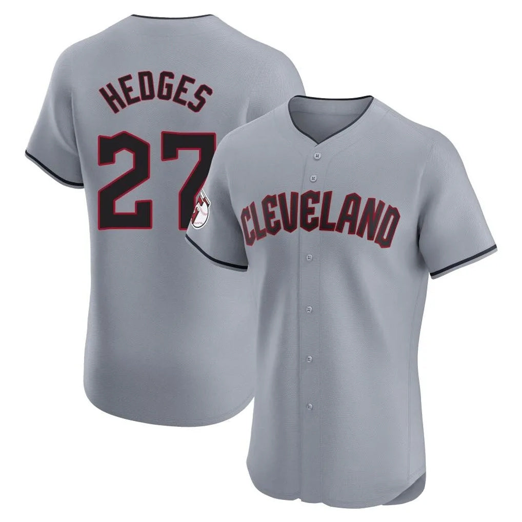 Cleveland Guardians #27 Austin Hedges Player Gray CONTON Road Limited Elite Home Stitched Jerseys