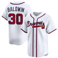 Atlanta Braves #30 Drake Baldwin White CONTON 2025 Home Limited Stitched Jersey