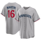 Minnesota Twins #16 Austin Martin Player Gray CONTONGame Limited Home Stitched Jerseys