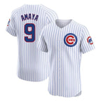 Chicago Cubs #9 Miguel Amaya Player White CONTON Limited Elite Home Game Stitched Jerseys