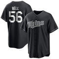 Minnesota Twins #56 Josh Bell Player Black CONTONHome Game Stitched Jerseys
