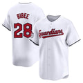 Cleveland Guardians #28 Tanner Bibee Player White CONTON Limited Home Stitched Jerseys