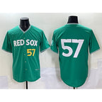 Boston Red Sox #57 Greg Weissert Green CONTON 2025 City Connect Limited Stitched Jersey