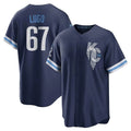 Kansas City Royals #67 Seth Lugo Player Navy CONTON City Connect Home Game Stitched Jerseys