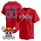 Custom Boston Red Sox x One Piece Red CONTON Vapor Premier Limited Jersey - Stitched
