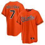Baltimore Orioles #7 Jackson Holliday Player Orange CONTON Home Game Stitched Jerseys