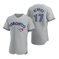 Toronto Blue Jays #17 Jose Berrios Gray CONTON Road Flex Base Player Jersey