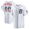 Custom Detroit Tigers 2026 All-Star Edition Stars & Stripes White CONTON Stadium Pick-A-Player Jersey